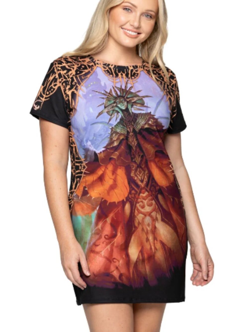 BlackMilk Dungeons & Dragons Lady of Pain Reversible Tee Dress Size S